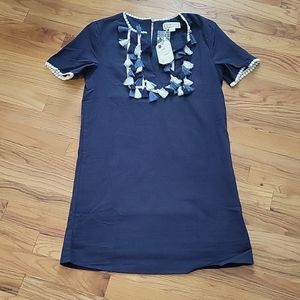 Navy Summer Dress/ Swim Coverup